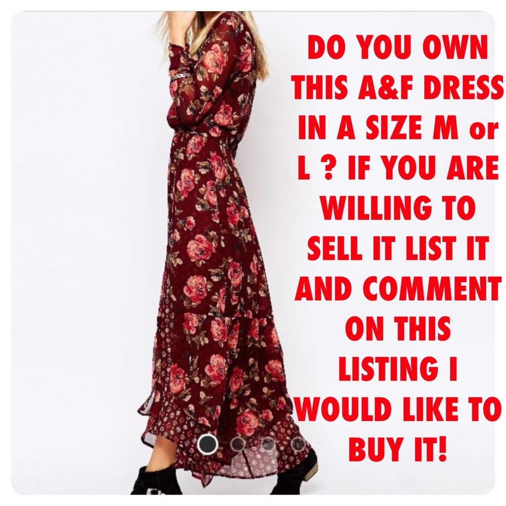 👀ISO👀 A&F Floral Wrap Maxi Dress Size M or L